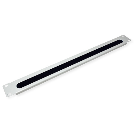 VALUE 19" Kabeldurchführung 1 HE mit Bürstendichtung - grau