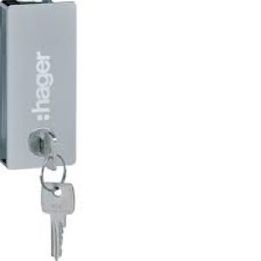 Hager Abschließbares Schloss aus Stahl - 30mm x 70mm | Türschloss Verteilersysteme