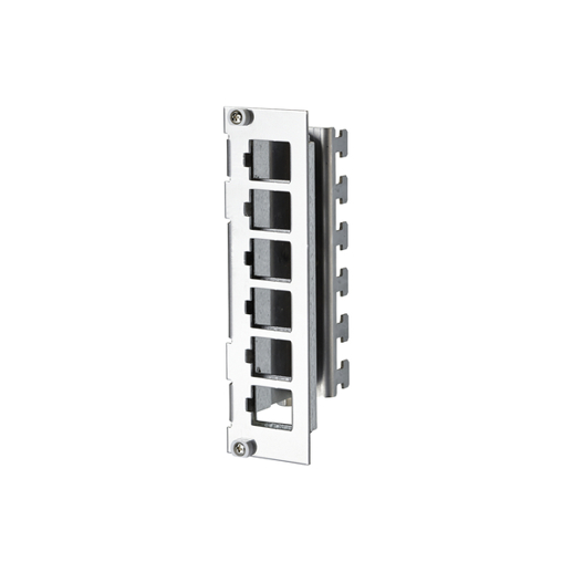 Keystone Modulträger 3HE - 7TE 6-Port Edelstahl (unbestückt)