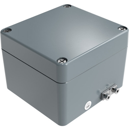 EEx Aluminium-Gehäuse - IP66 | 80 x 75 x 57 mm - Grau (RAL 7001) - Modell 250808