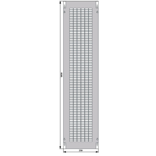 ALPHA-ZS Schnellmontagebausatz für Telekommunikation - H=1050mm, B=250mm