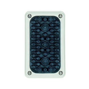 Striebel Einführungsflansch Kst 220x140mm Nippel unbeschichtet ZW52