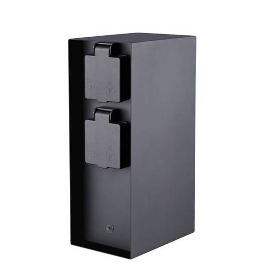 Steckdosensäule Bold ORIO mit 3 Steckdosen und Lichtsensor - Anthrazit Steckdosensäule Bold ORIO mit 3 Steckdosen und Lichtsensor - Anthrazit