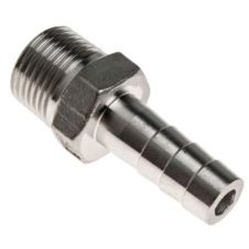 RS PRO Edelstahl-Rohrverschraubung Gerade - Schlauchtülle, R 1/2 Zoll, 56mm