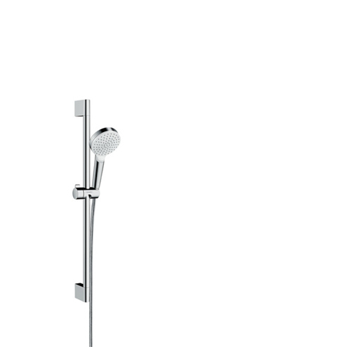 Hansgrohe Crometta Duschsystem - Chrom/Weiß | Modernes Duschpaneel