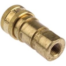 Parker 60 Hydraulik-Schnellkupplung - CEJN 320/410, ISO 7241-1-B, Rectus 25/27 - Buchse mit Kugelverriegelung - Messing