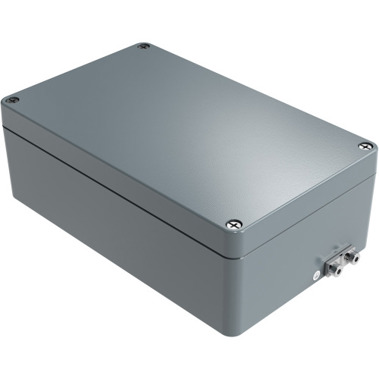 Aluminium EX-Gehäuse IP66 - Grau (RAL 7001) - (L x B x H) 260 x 160 x 91 mm