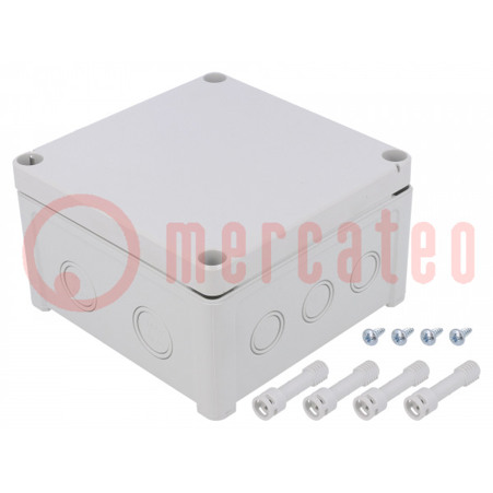Verbindungsdose Aufputz – Gehäuse ABS, 130mm x 130mm x 75mm