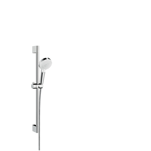 Hansgrohe Crometta Duschsystem - Chrom & Weiß - Duschpaneel für moderne Bäder