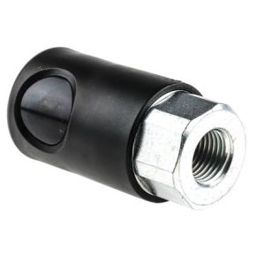 Staubli Fluid Connector – Sicherheits-Schnellkupplung aus Polyamid, G1/4 Buchse mit ISO C6 Gewinde