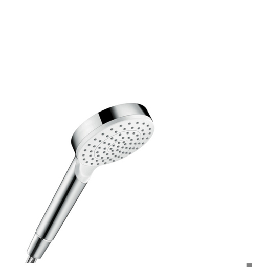 Hansgrohe Crometta Handbrause - Kopf in Chrom und Weiß | Hochwertige Handduschbrause