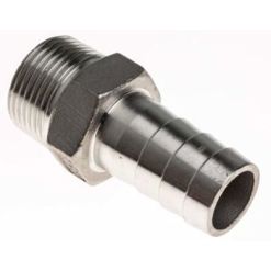 RS PRO Edelstahl Rohrverschraubung Schlauchtülle Gerade - R 3/4 Zoll, 60 mm | Schnellkupplung