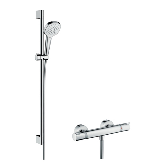 Hansgrohe Croma Select E Duschsystem - Chrom & Weiß - Duschpaneel